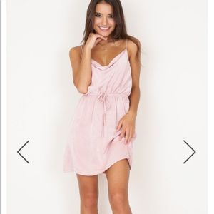 Showpo Rialto Dress in blush pink